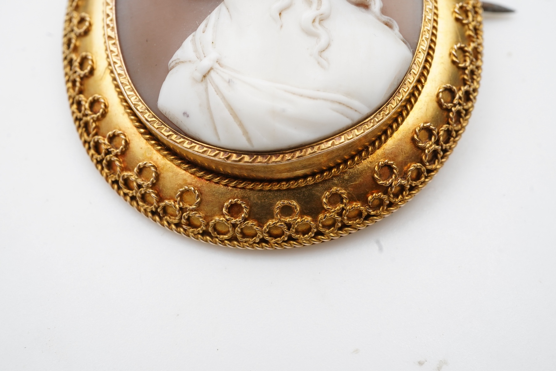 A cameo brooch, second half 19th century